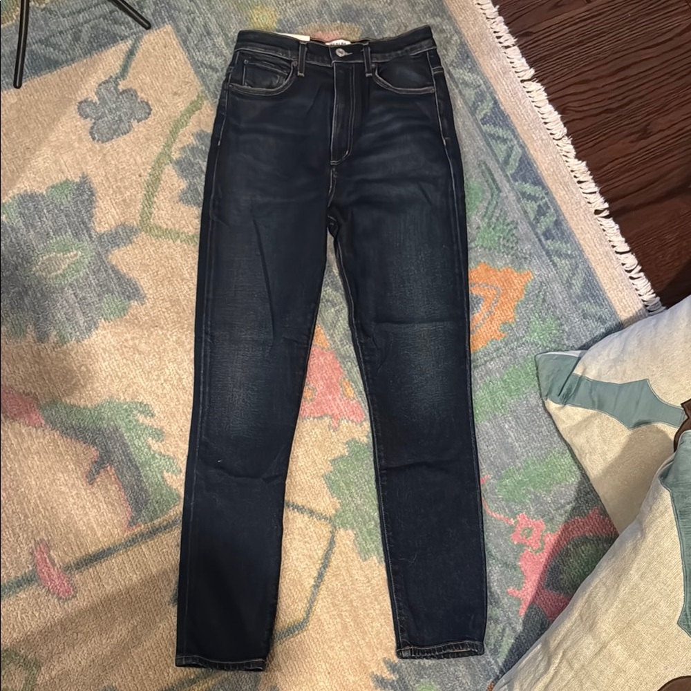 Agolde Pink Waist Skinny Jeans